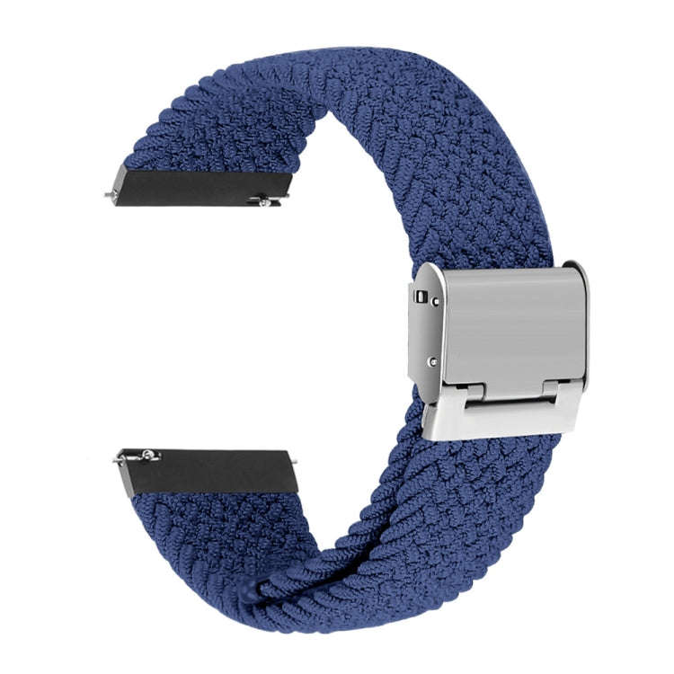 22mm Universal Metal Buckle Nylon Braided Watch Band(Tehran)