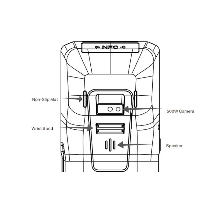 POS-6100 5.5 inch Handheld Android Smart Scan Code Cash Register Thermal Printing Machine PDA Ter...
