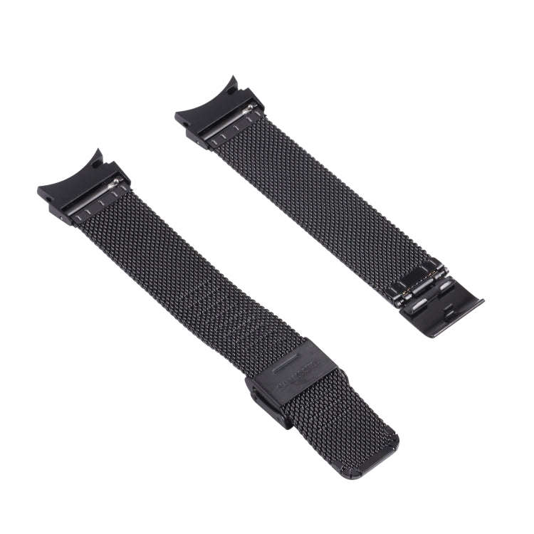 For Samsung Galaxy Watch4 40mm/44mm Double Insurance Buckle Milanese Watch Band(Black)