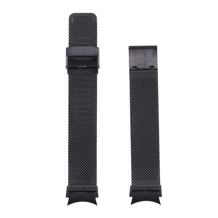 For Samsung Galaxy Watch4 40mm/44mm Double Insurance Buckle Milanese Watch Band(Black)