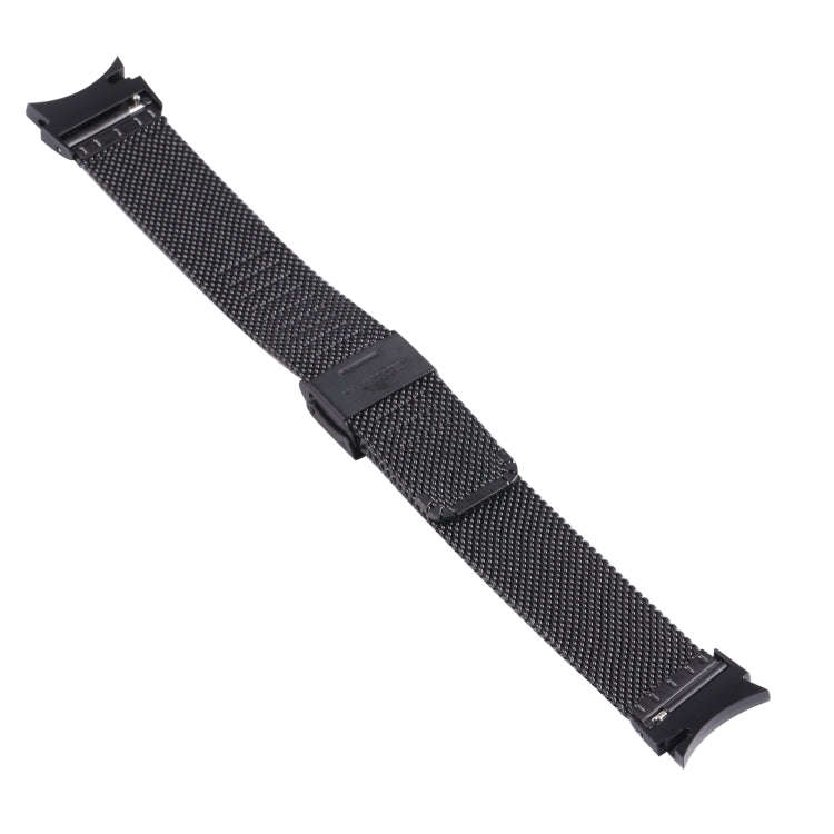For Samsung Galaxy Watch4 40mm/44mm Double Insurance Buckle Milanese Watch Band(Black)