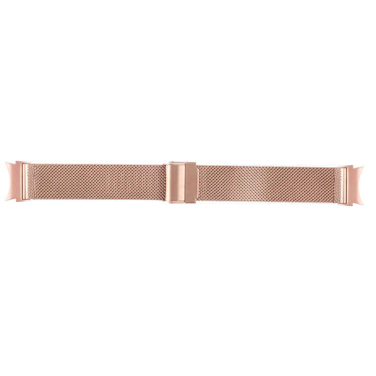 For Samsung Galaxy Watch4 40mm/44mm Double Insurance Buckle Milanese Watch Band(Rose Gold)