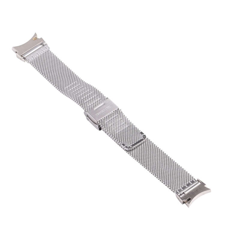 For Samsung Galaxy Watch4 40mm/44mm Double Insurance Buckle Milanese Watch Band(Silver)
