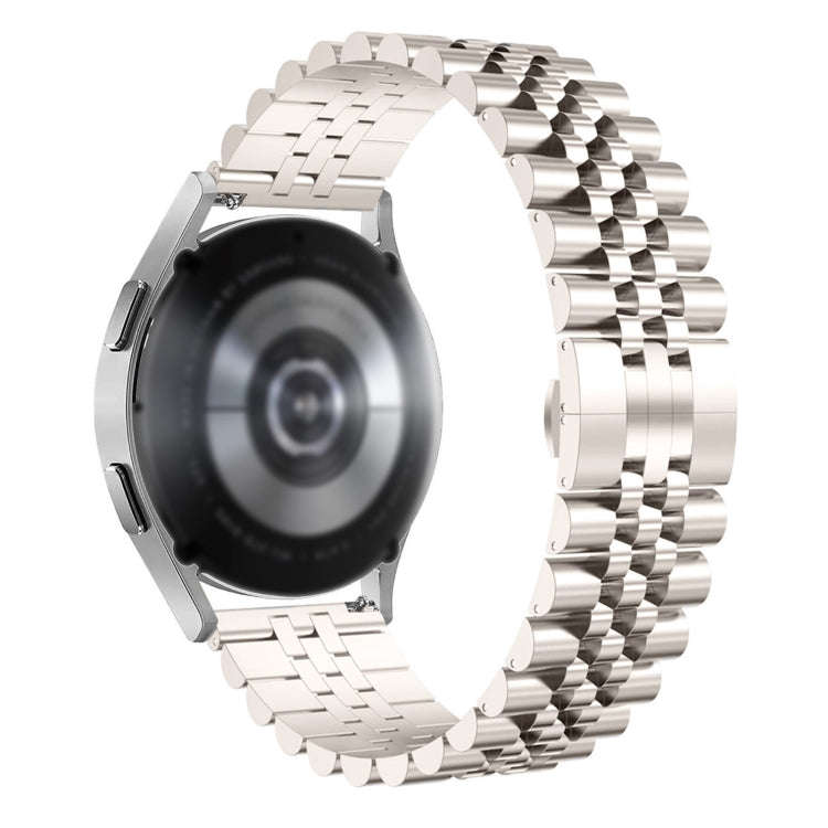 22mm Five-bead Stainless Steel Watch Band (Starlight)