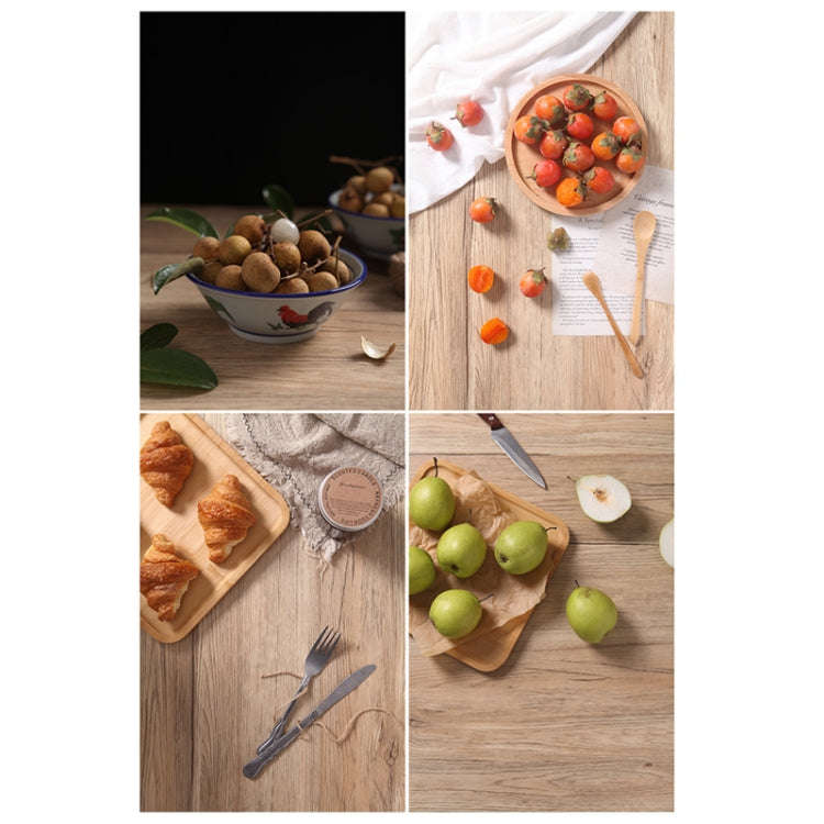 60 x 60cm Single Side Retro PVC Photography Backdrops Board(Light Wood Grain)