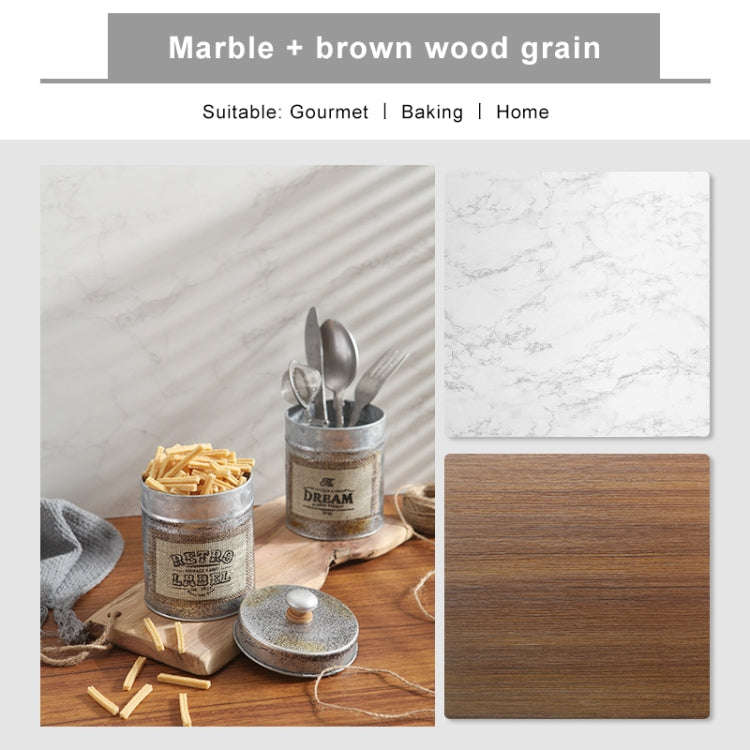 60 x 60cm Single Side Retro PVC Photography Backdrops Board(Oak Grain)