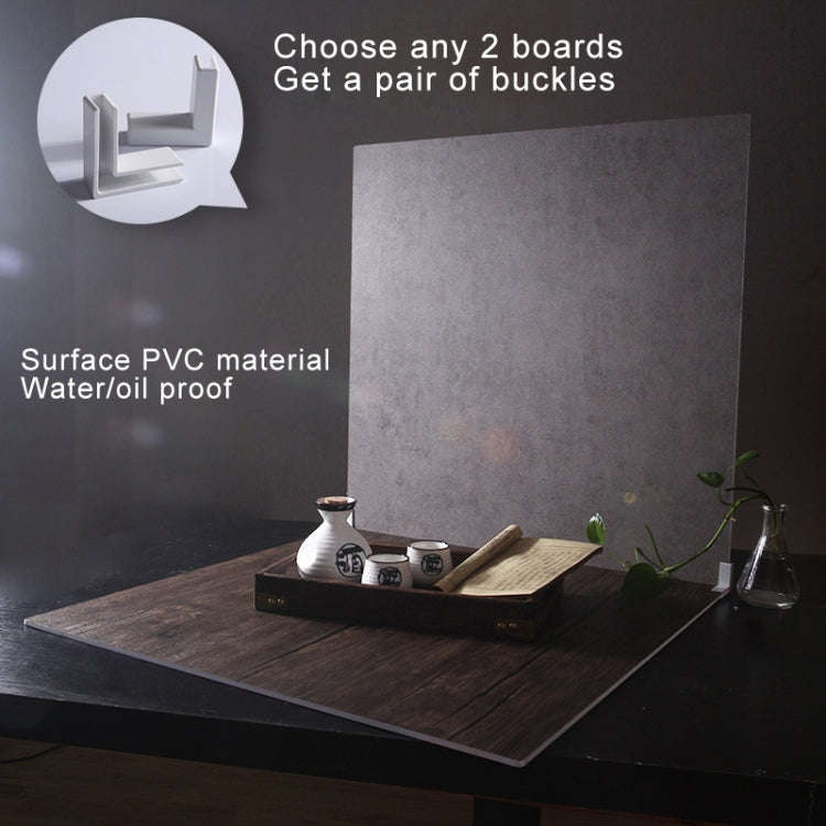 60 x 60cm Single Side Retro PVC Photography Backdrops Board(Oak Grain)
