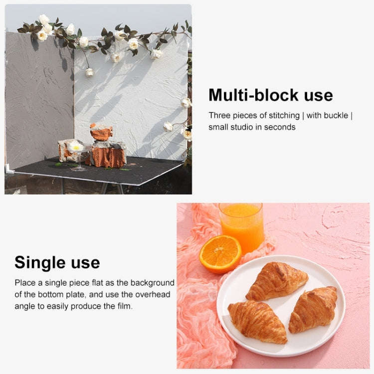80 x 60cm Retro PVC Cement Texture Board Photography Backdrops Board(White)