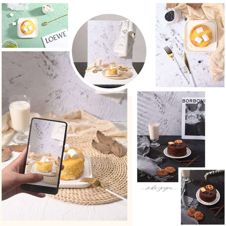 80 x 60cm Retro PVC Cement Texture Board Photography Backdrops Board(White)