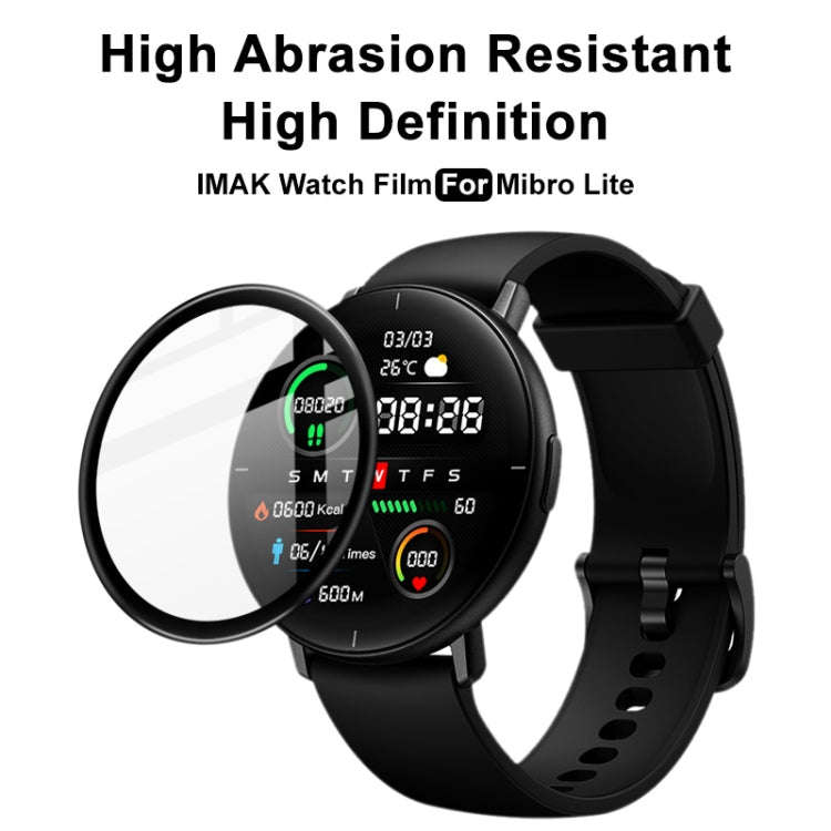 For Mibro Lite IMAK Plexiglass HD Watch Protective Film