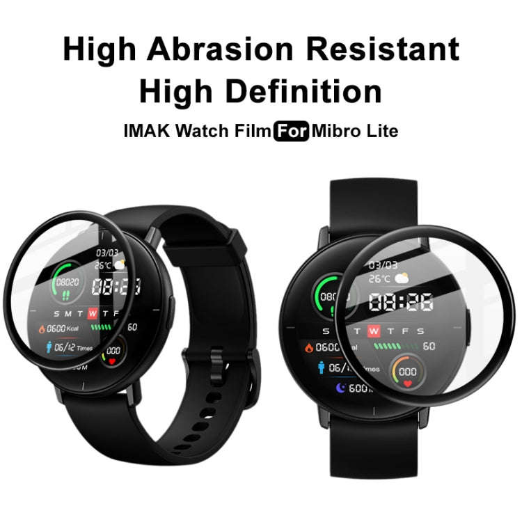 For Mibro Lite IMAK Plexiglass HD Watch Protective Film