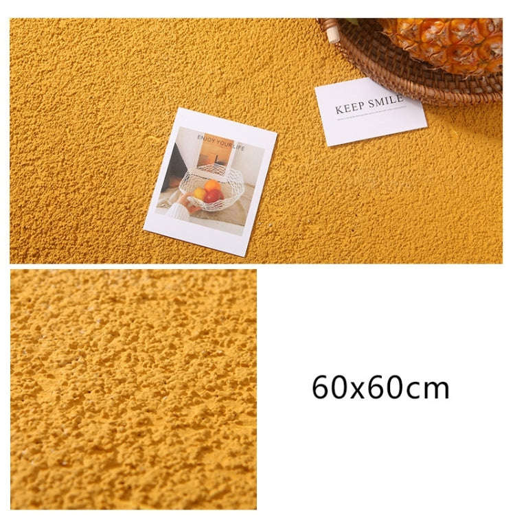 60 x 60cm PVC Backdrop Board Coarse Sand Texture Cement Photography Backdrop Board(Orange Yellow)