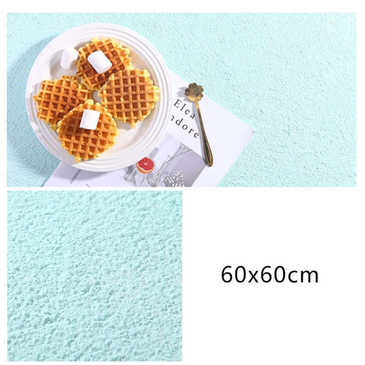 60 x 60cm PVC Backdrop Board Coarse Sand Texture Cement Photography Backdrop Board(Blue)