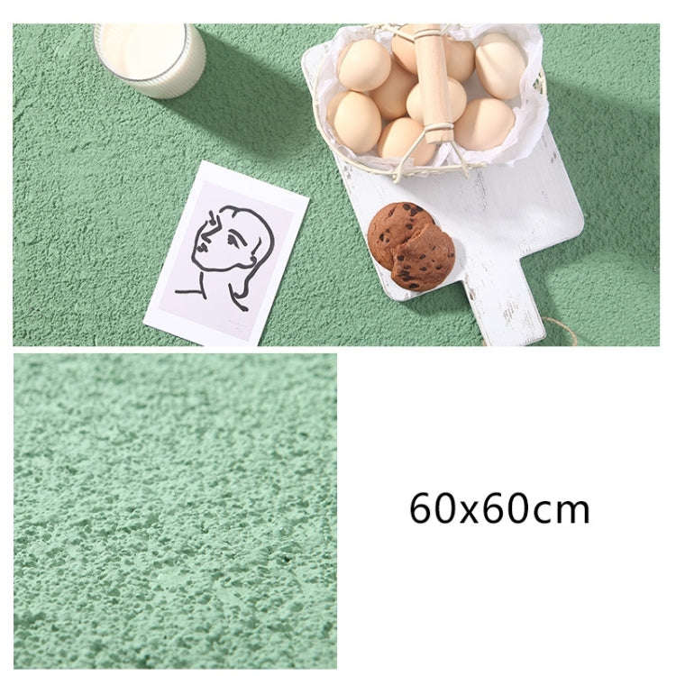 60 x 60cm PVC Backdrop Board Coarse Sand Texture Cement Photography Backdrop Board(Grey Bean Green)