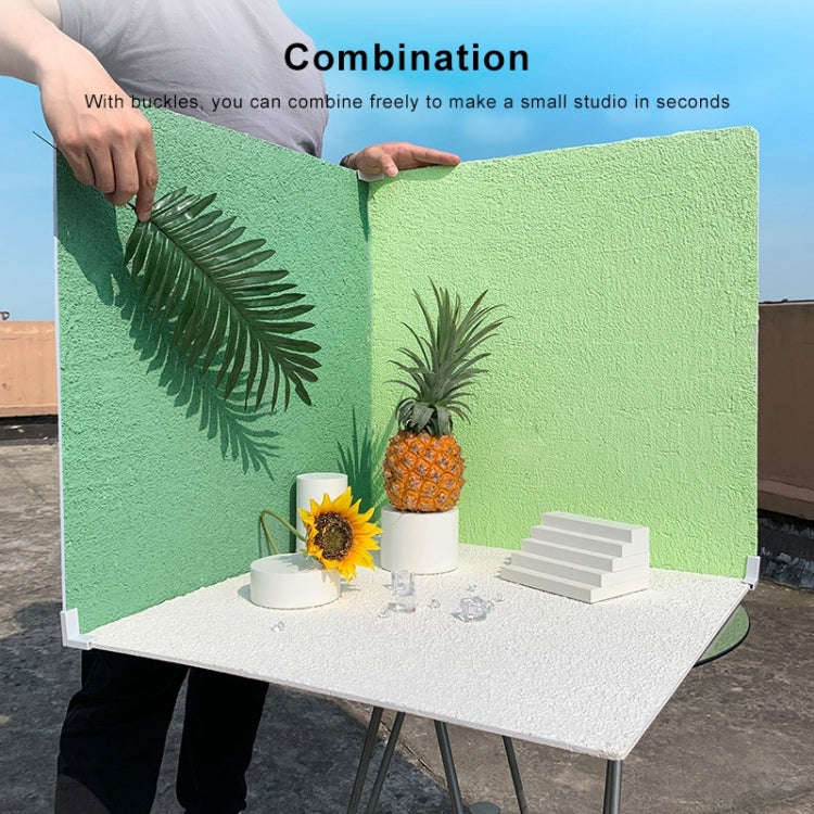 60 x 60cm PVC Backdrop Board Coarse Sand Texture Cement Photography Backdrop Board(Grey Blue)
