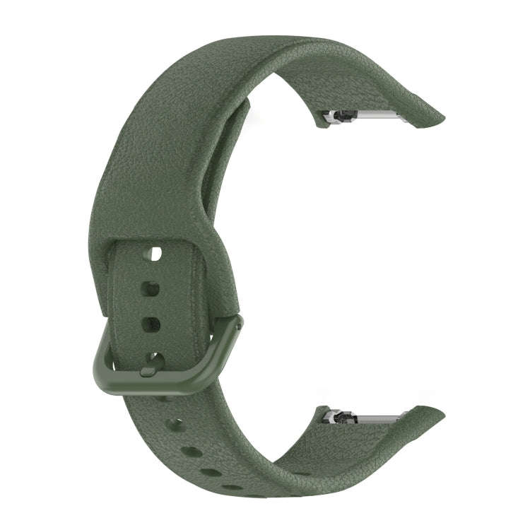 For OPPO Watch Free NFC Version Sport Silicone Watch Band(Dark Green)