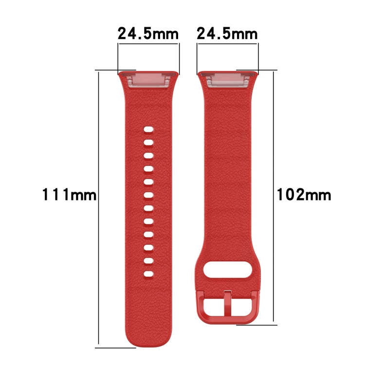 For OPPO Watch Free NFC Version Sport Silicone Watch Band(Ink Blue)