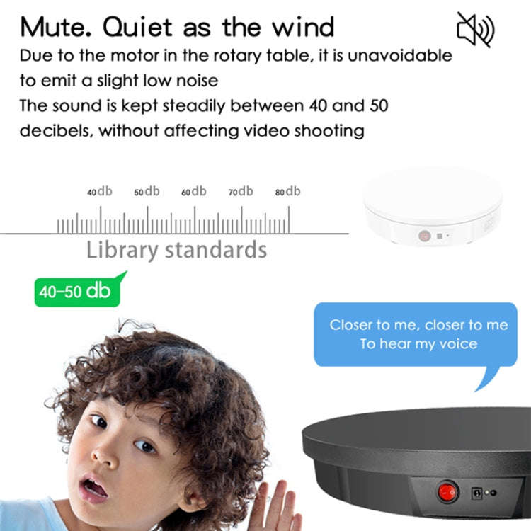 52cm Remote Control Electric Rotating Turntable Display Stand Video Shooting Props Turntable, Plu...