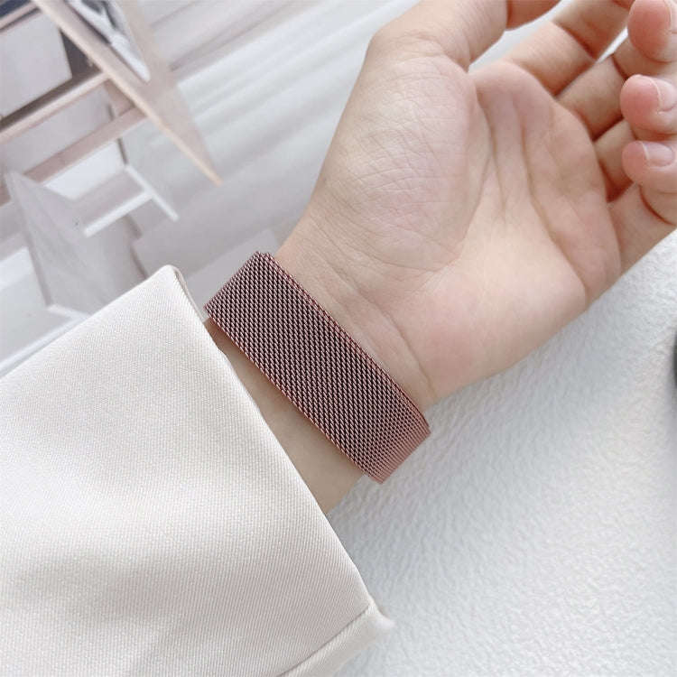 22mm Two Sections Milan Steel Watch Band(Rose Gold)