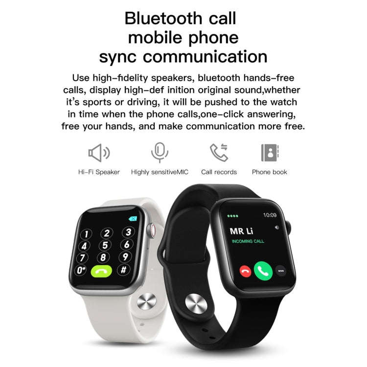 T500 1.44 inch TFT Touch Screen Smart Watch, Support Sleep Monitoring / Heart Rate Monitoring / B