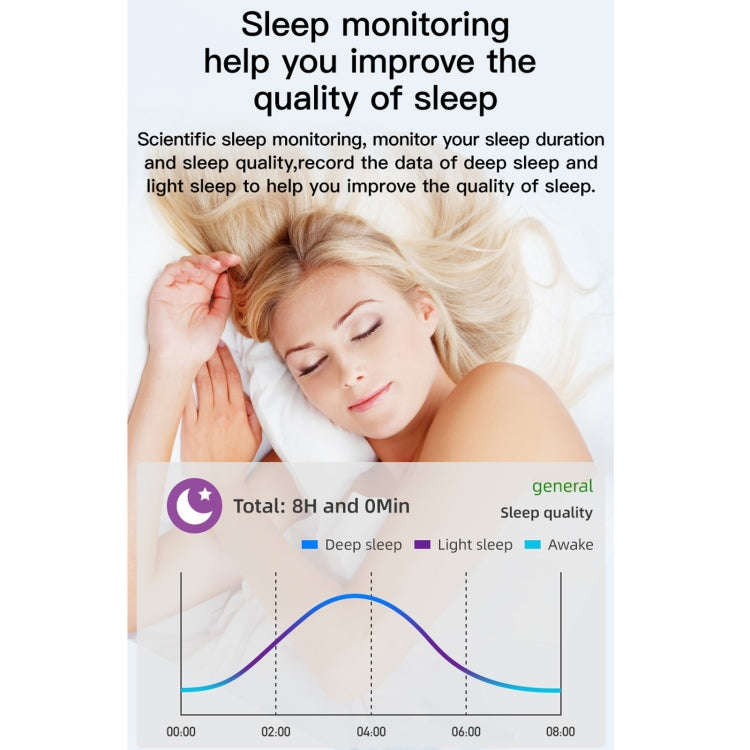 T500 1.44 inch TFT Touch Screen Smart Watch, Support Sleep Monitoring / Heart Rate Monitoring / B