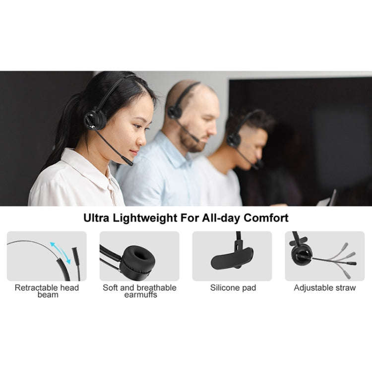 Anivia A8 Bluetooth Telephone Headset with Noise-cancelling Microphone(Black)