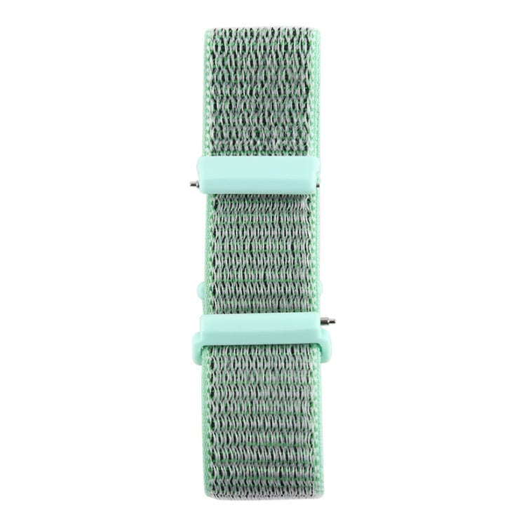 For Fitbit Versa / Versa 2 Nylon Watch Band with Hook and Loop Fastener(Green Gray)