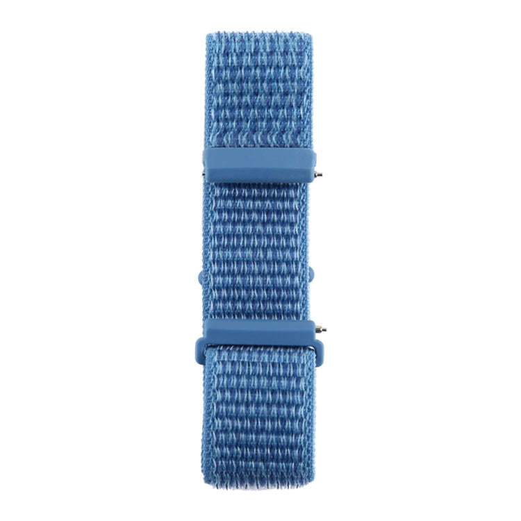 For Fitbit Versa / Versa 2 Nylon Watch Band with Hook and Loop Fastener(Blue)