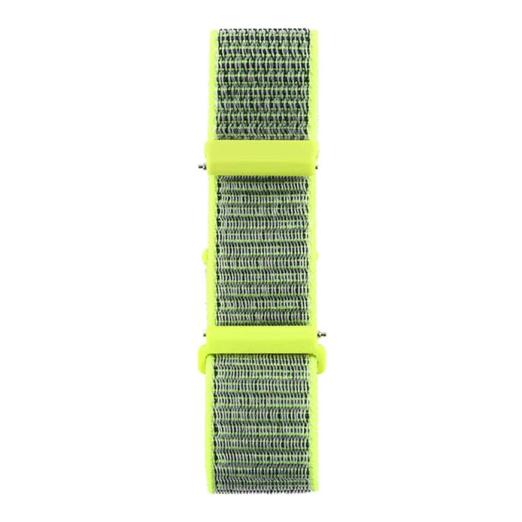 For Fitbit Versa / Versa 2 Nylon Watch Band with Hook and Loop Fastener(Yellow Black)