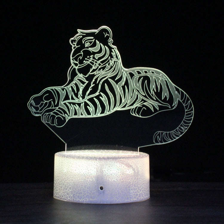 DW13 Crack Base Creative 3D Colorful LED Decorative Night Light, Touch Version