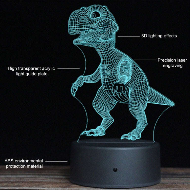 DW13 Crack Base Creative 3D Colorful LED Decorative Night Light, Touch Version