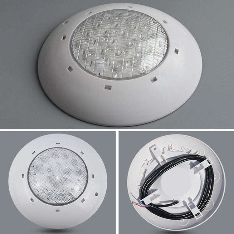 9W ABS Plastic Swimming Pool Wall Lamp Underwater Light(Warm White)