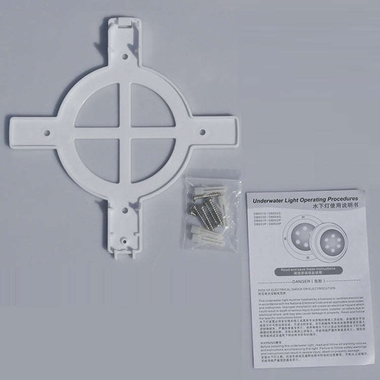 9W ABS Plastic Swimming Pool Wall Lamp Underwater Light(Warm White)