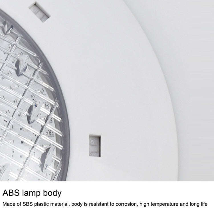 9W ABS Plastic Swimming Pool Wall Lamp Underwater Light(Warm White)