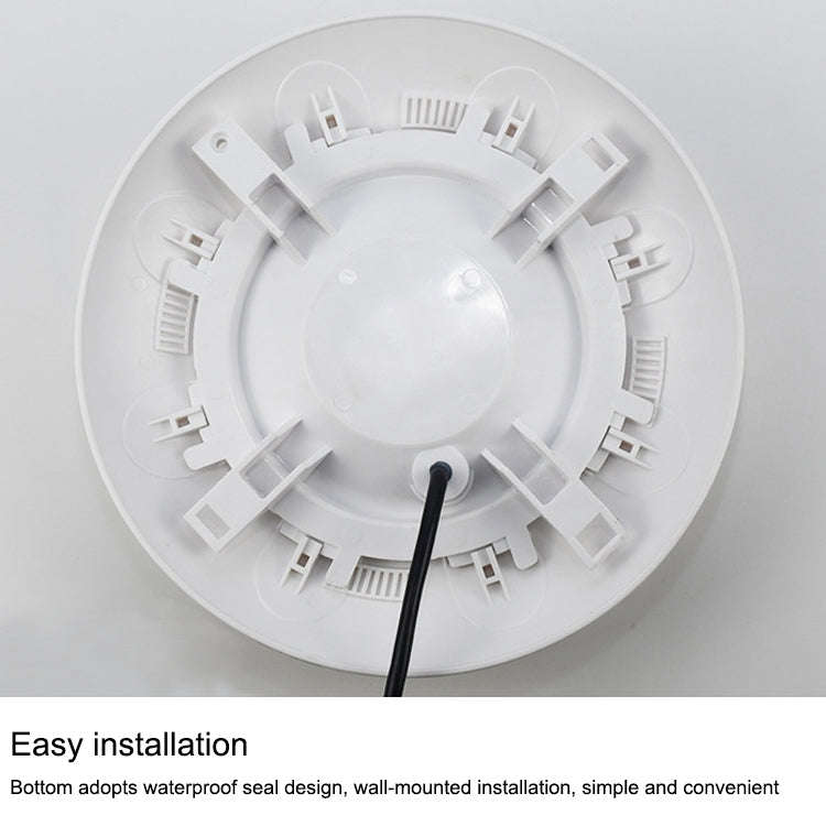 9W ABS Plastic Swimming Pool Wall Lamp Underwater Light(Warm White)
