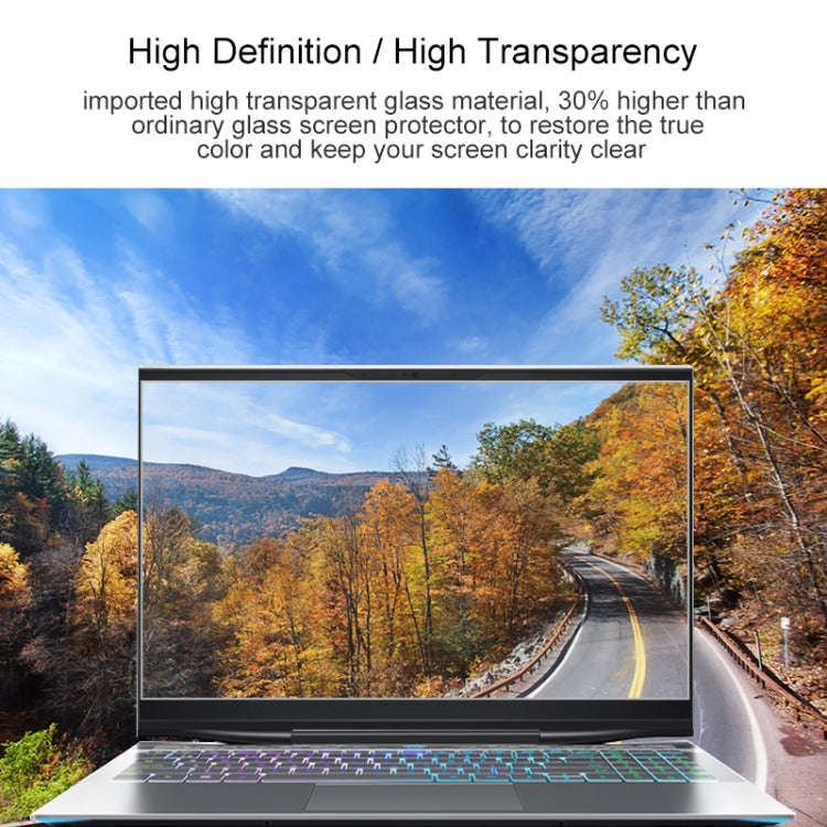 For MACHENIKE F117-X 15.6 inch Laptop Screen HD Tempered Glass Protective Film