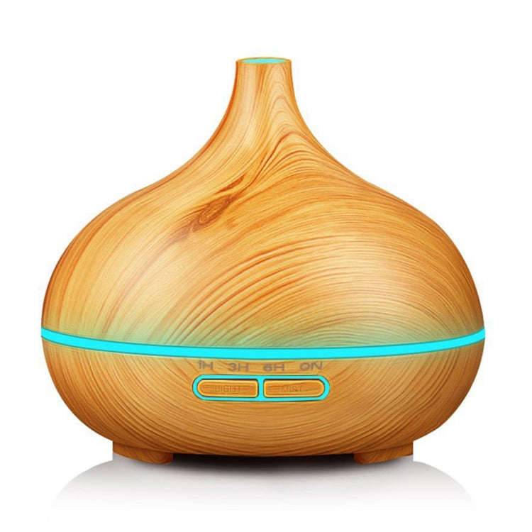USB 400ml Wood Texture Fragrance Machine Pointed Mouth Humidifier Automatic Alcohol Sprayer with ...