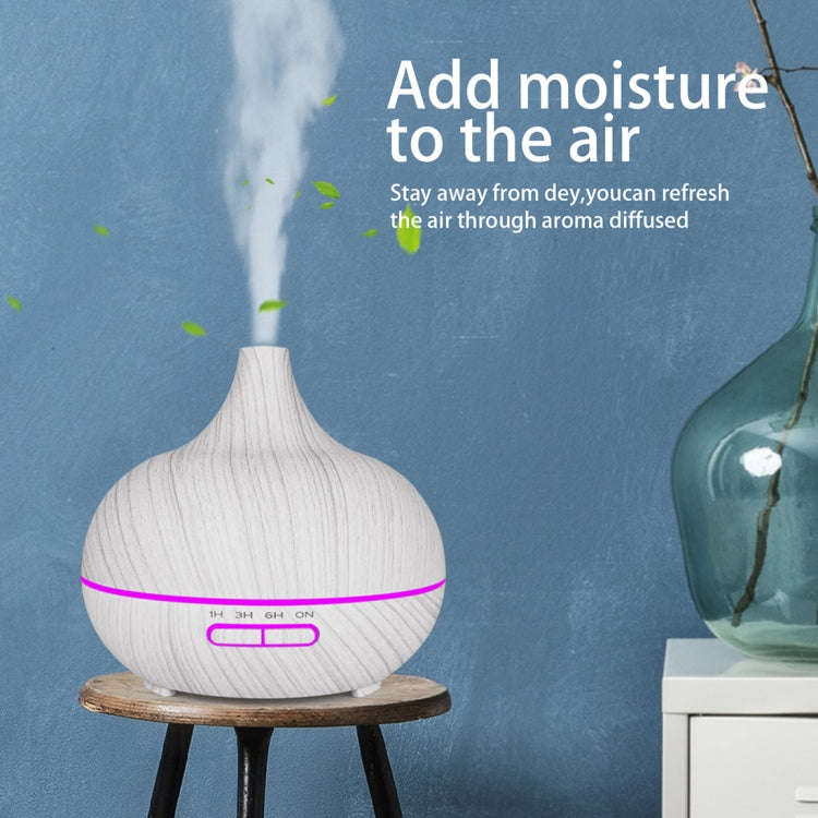 USB 400ml Wood Texture Fragrance Machine Pointed Mouth Humidifier Automatic Alcohol Sprayer with ...