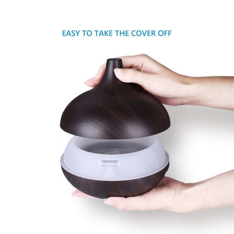 USB 400ml Wood Texture Fragrance Machine Pointed Mouth Humidifier Automatic Alcohol Sprayer with ...