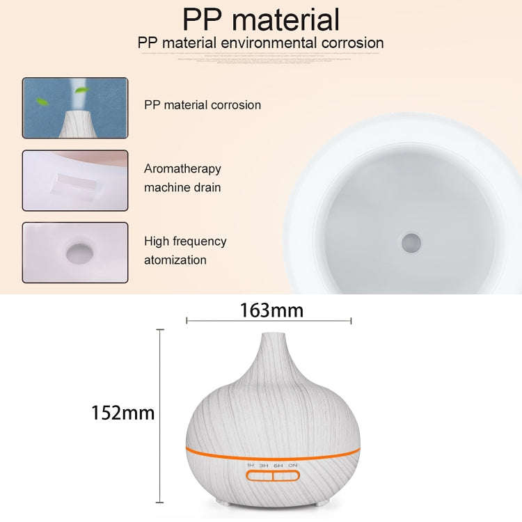 USB 400ml Wood Texture Fragrance Machine Pointed Mouth Humidifier Automatic Alcohol Sprayer with ...