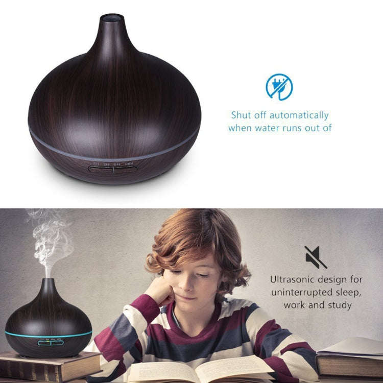 USB 400ml Wood Texture Fragrance Machine Pointed Mouth Humidifier Automatic Alcohol Sprayer with ...