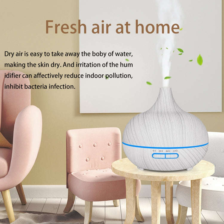 USB 400ml Wood Texture Fragrance Machine Pointed Mouth Humidifier Automatic Alcohol Sprayer with ...