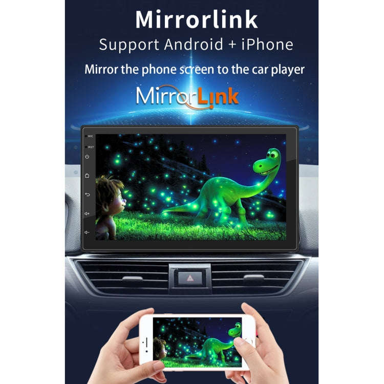 S-072A 7 inch IPS Screen Car Android Player GPS Navigation Bluetooth Touch Radio, Support Mirror ...