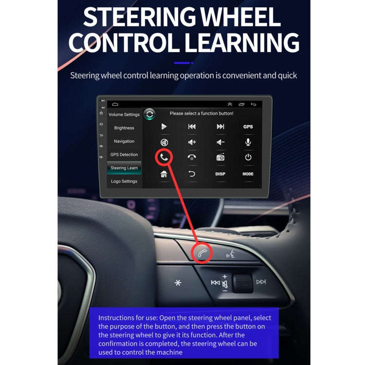S-9090 9 inch HD Screen Car Android Player GPS Navigation Bluetooth Touch Radio, Support Mirror L...