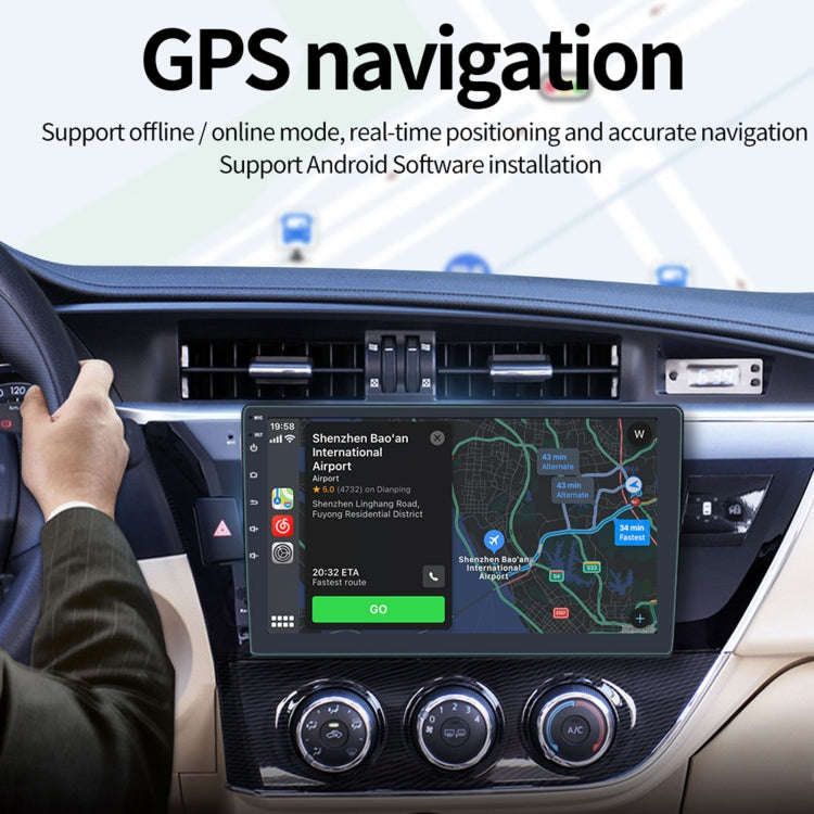 S-9090 9 inch HD Screen Car Android Player GPS Navigation Bluetooth Touch Radio, Support Mirror L...