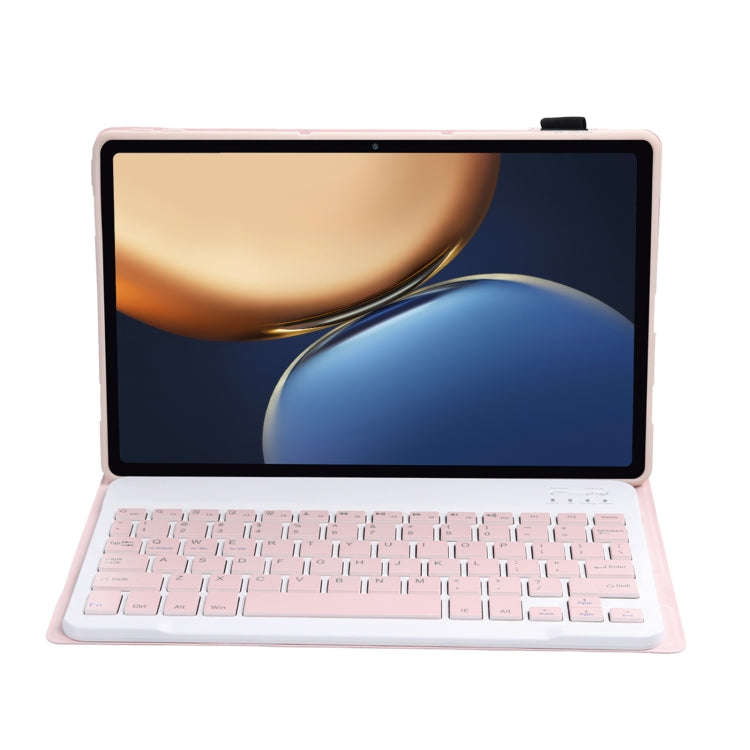 AHV7 Lambskin Texture Ultra-thin Bluetooth Keyboard Leather Tablet Case For Honor Pad V8 / Tablet...