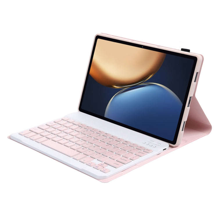 AHV7 Lambskin Texture Ultra-thin Bluetooth Keyboard Leather Tablet Case For Honor Pad V8 / Tablet...