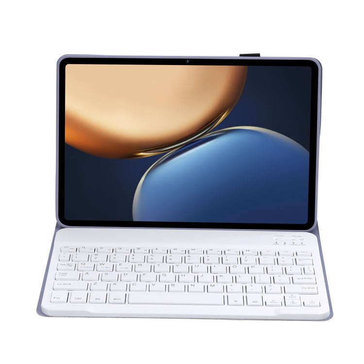 AHV7 Lambskin Texture Ultra-thin Bluetooth Keyboard Leather Tablet Case For Honor Pad V8 / Tablet...