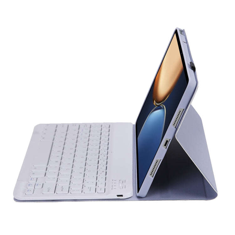 AHV7 Lambskin Texture Ultra-thin Bluetooth Keyboard Leather Tablet Case For Honor Pad V8 / Tablet...