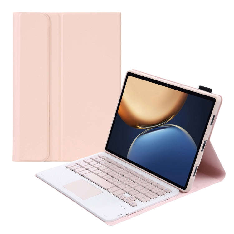 AHV7-A Lambskin Texture Ultra-thin Bluetooth Keyboard Leather Tablet Case with Touchpad For Honor...